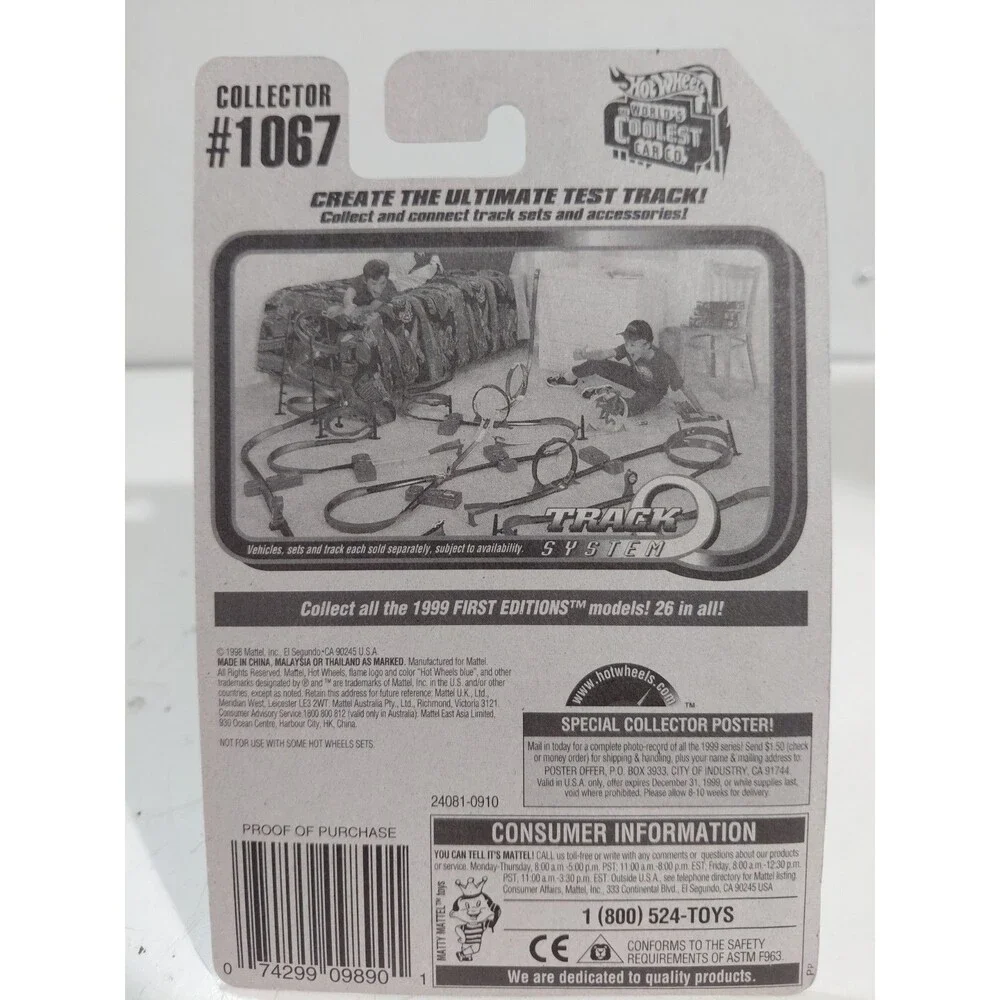 NIP Hot Wheels 1998 Main Line 1:64 Die Cast Express Lane Hot Rod Shopping Cart